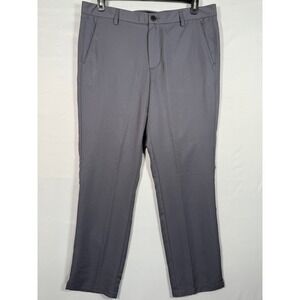 TEK GEAR Golf Pants Men 36x30 Gray Grip Waist Band Polyester‎ EUC